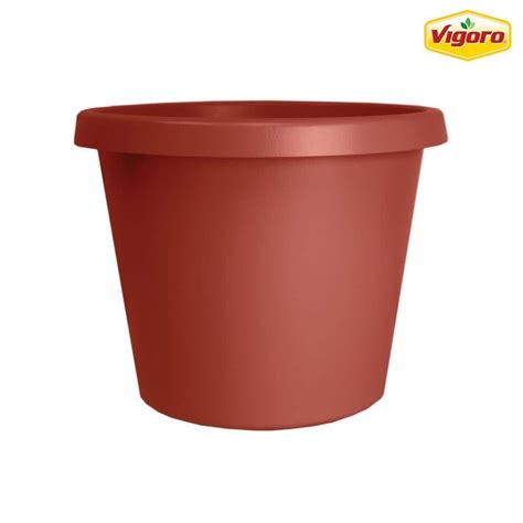 Reviews For Vigoro In Antonella Medium Clay Plastic Planter In