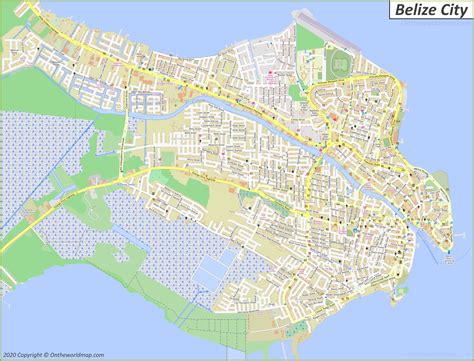 Belize City Map Belize Detailed Maps Of Belize City 9333 | The Best ...