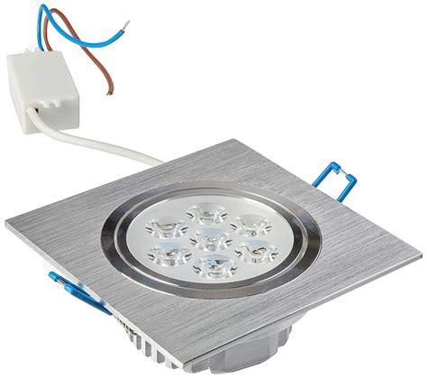 Spot Led Embutir Quadrado W Bivolt Luz Amarela K Em Alum Nio