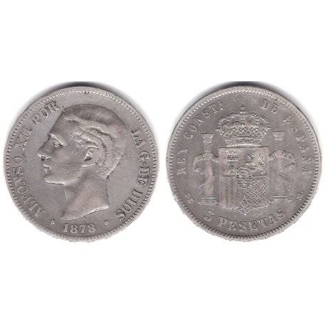 Alfonso Xii Pesetas Bc Plata Ceca De Madrid De M