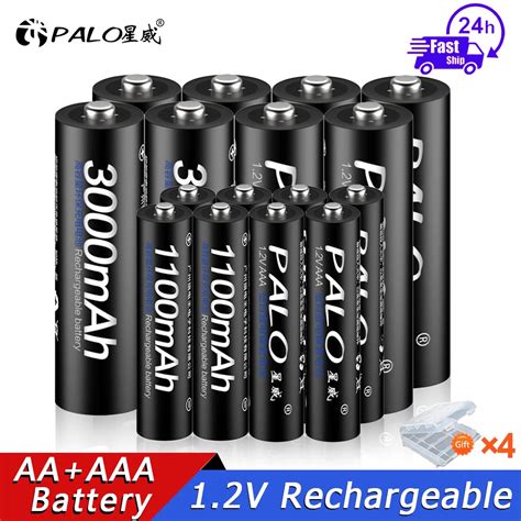 PALO 1 2V Akumulator AA 3000mah NIMH 1 2V Akumulator AA 1100mah