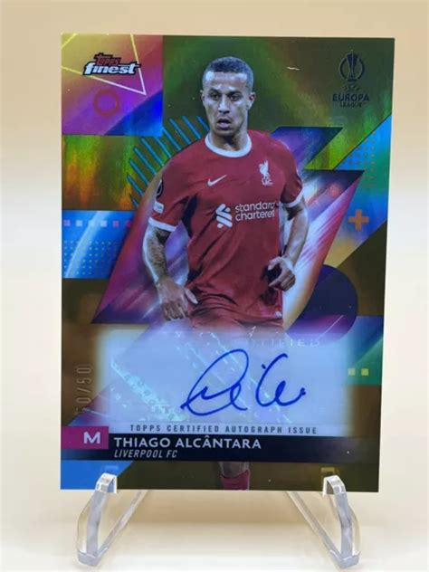 Thiago Alcantara Topps Meilleur R Fracteur Or Uefa Voiture D