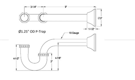 Decorative P Traps Fancy Bathroom Drains Off