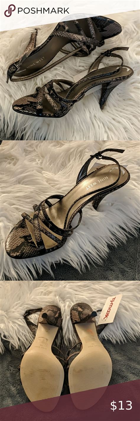 3 For 20 NWT Nine West Snakeskin Strappy Heels Strappy Heels Heels