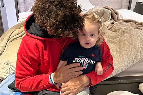 Patrick Mahomes And Daughter Sterling Wear Matching Sneakers Photo