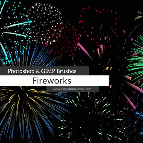 Fireworks Photoshop & GIMP Brushes | Obsidian Dawn