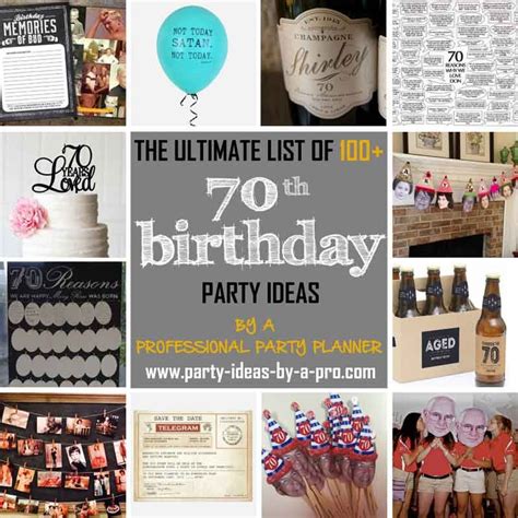 By A Pro 100 70th Birthday Party Ideas By A Professional Event Planner