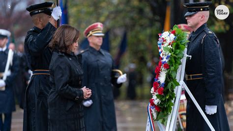 Kamala Harris Marks Veterans Day At Arlington National Cemetery