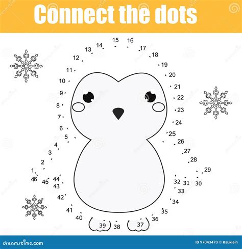 Connect the Dots by Numbers Children Educational Game. Printable