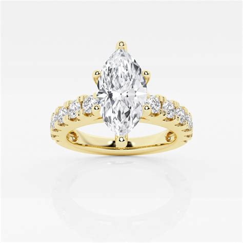 Ctw Marquise Lab Grown Diamond Engagement Ring With Split Prong