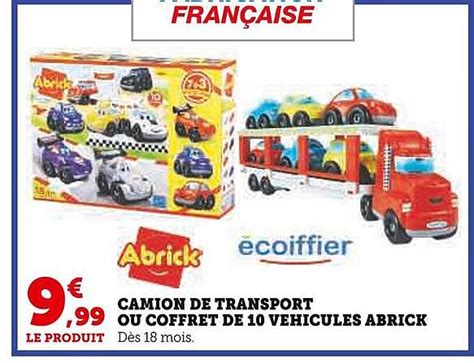 Promo Camion De Transport Ou Coffret De V Hicules Abrick Coiffier