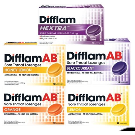 Difflam Ab Sore Throat Lozenges Pcs Pcs Shopee Malaysia