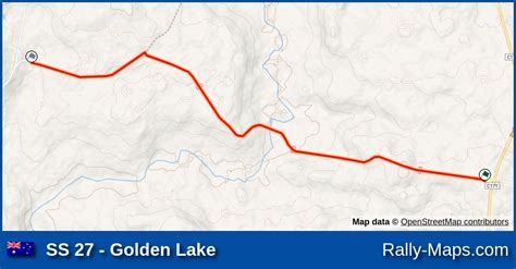 Ss 27 Golden Lake Stage Map Begonia Rally 1979 🌍 Rally