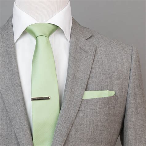 Grey Suit Sage Green Tie Ubicaciondepersonascdmxgobmx