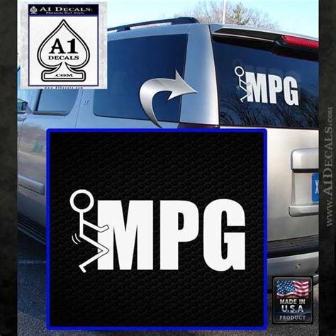 Fuck MPG Decal Sticker A1 Decals