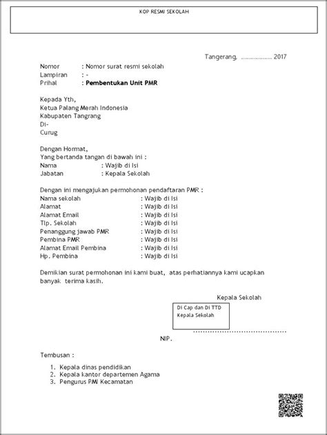 Contoh Surat Permohonan Pembina Pramuka Surat Permohonan Desain