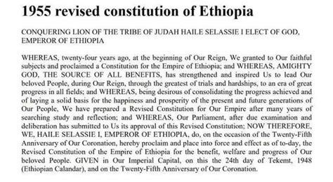 1955 Constitution of Ethiopia - Wikiwand