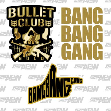 Bullet Club Gold - Sticker 3-Pack