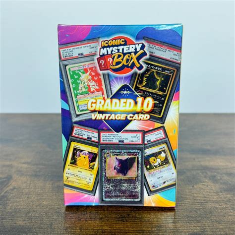 Iconic Mystery Box Graded 10 Vintage Card Box Pokémon Mystery box