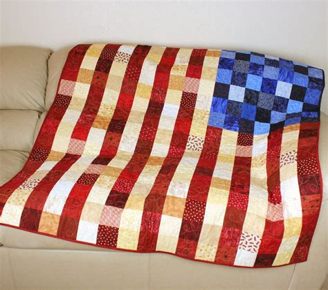 Patriotic Quilt Ready To Ship Medium Quilted Wall Hanging Valor