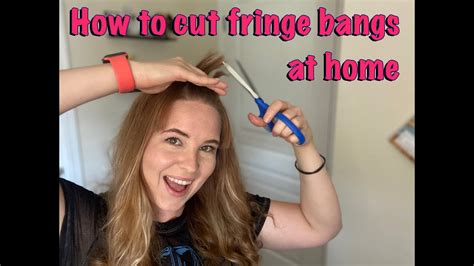 How To Cut Fringe Bangs At Home Youtube