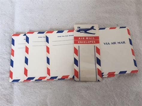 Vintage Air Mail Envelopes unused