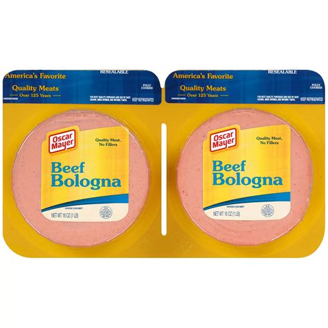 Oscar Mayer Beef Bologna 2 Pk1 Lb Bjs Wholesale Club