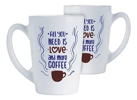 Taza Luminarc New Morning Cup Ml Decorada Color Blanco