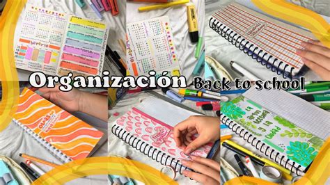 IDEAS de separadores Regreso a clases Organízate conmigo Parte