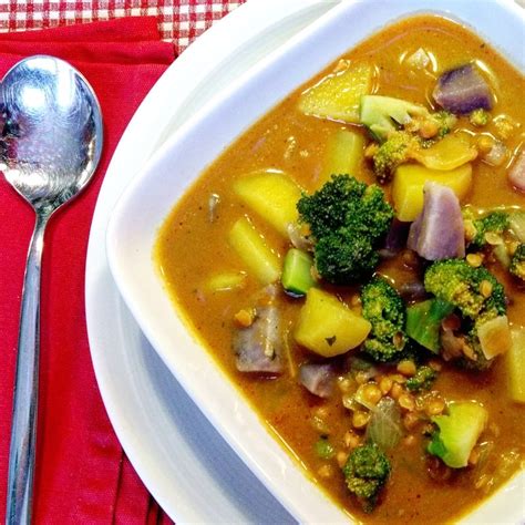 Brokkoli Kartoffel Curry Mit Kokosmilch Und Roten Linsen MIT LIEBE