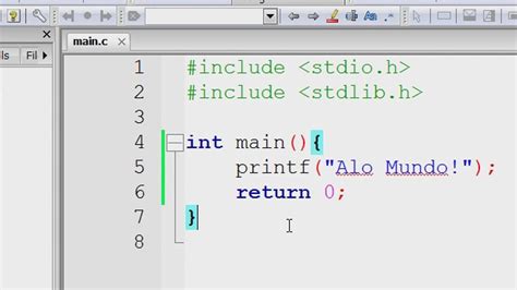 Linguagem C Primeiro Programa Em C Youtube