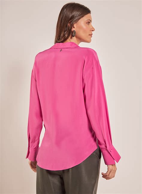 Camisa Le Lis Viviane Seda Feminina Camisa Le Lis Viviane