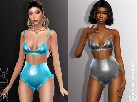 The Sims Resource Triangle Bikini Top SET DO
