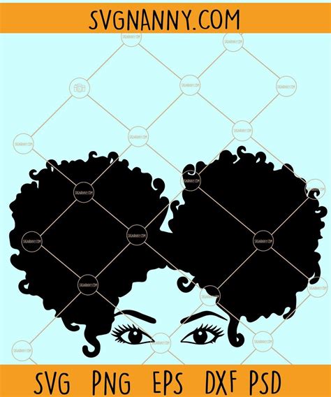 Afro Woman Cap Low Svg Afro Woman Cap Svg Black Woman Svg Black