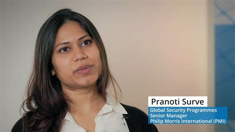 Pranoti Surve Senior Manager Global Security Programmes Philip Morris