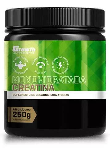 Creatina 250g Growth Supplements Original Monohidratada Frete Grátis