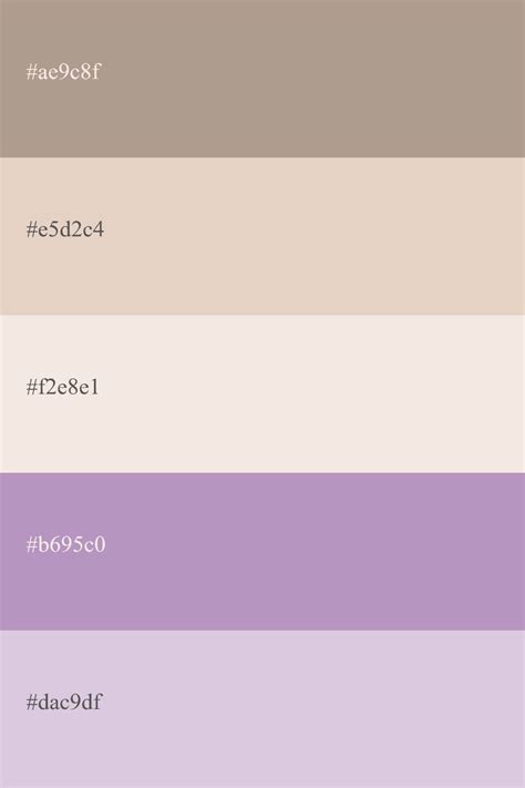 Nude Color Palette Codes Combinations