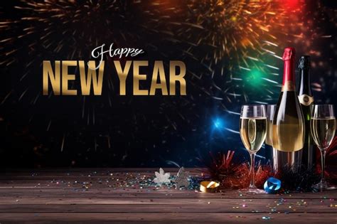 Premium PSD | Psd happy new year banner template