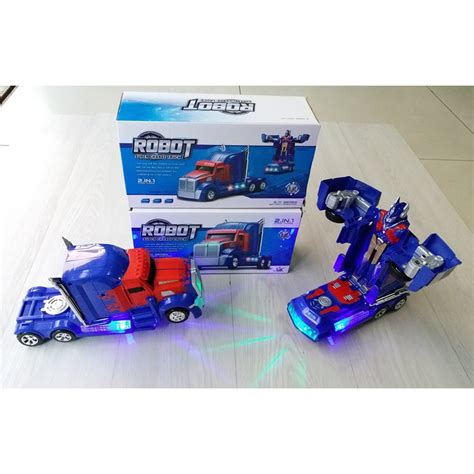 Jual MAINAN MOBIL ROBOT TRANSFORMER OPTIMUS PRIME SUPER CHANGE TRUCK