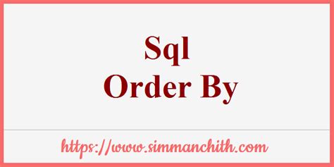 Sql Order By Clause Sorting Multiple Column Simmanchith