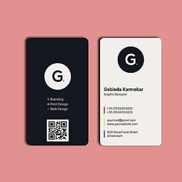 minimalist vertical business card designs templates psd design