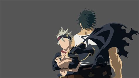 Anime Minimalist Asta Black Clover Yami Sukehiro Black Clover Hd