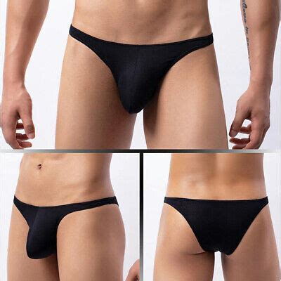 Men Mesh Low Rise Bikini Thong G String Briefs Tanga Underwear Swimwear