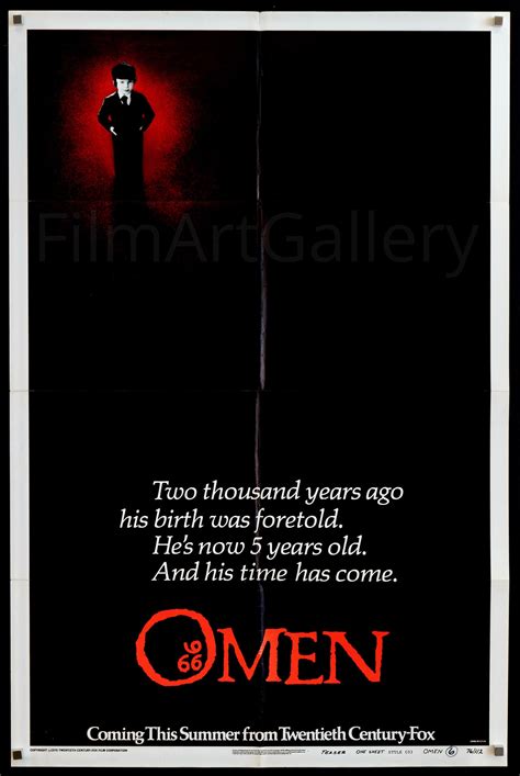 The Omen Movie Poster 1976 1 Sheet (27x41)