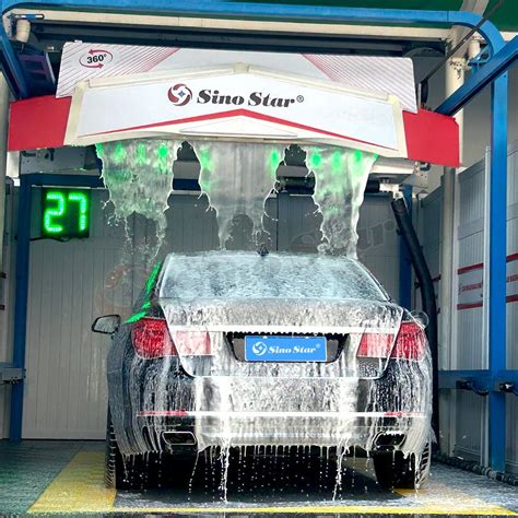 Sino Star High Efficiency Automatic Touch Free Car Wash Equipment With