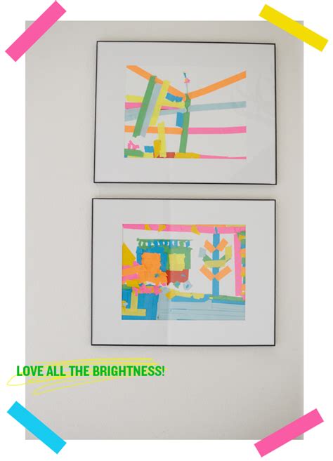 DIY: colored tape art | CAKIES