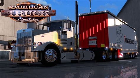 American Truck Simulator Huge Axle Box Trailer Pete Idaho