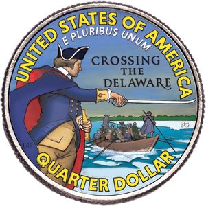 2021 Colorized Crossing the Delaware Quarter | LittletonCoin