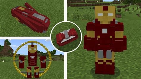 NOVO ADDON DO HOMEM DE FERRO NO MINECRAFT PE YouTube