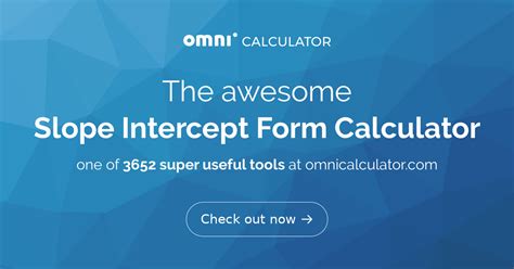 Slope Intercept Form Calculator